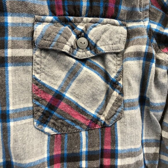 Arizona Jean Mens Plaid Flannel Shirt M Long Sleeve Cotton - Picture 8 of 13
